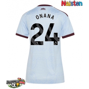 Aston Villa Amadou Onana #24 Kolmaspaita Naisten 2026-27 Lyhythihainen